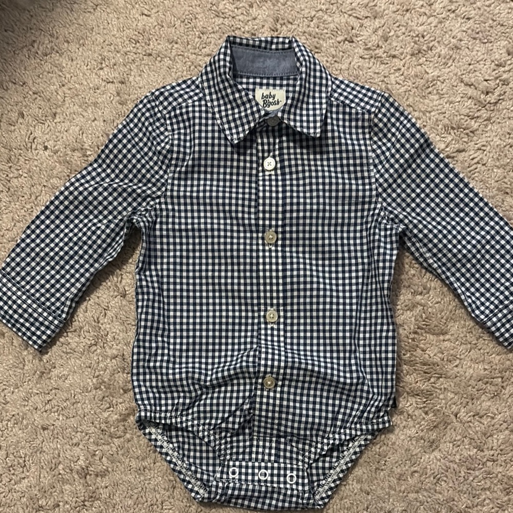 Oshkosh Baby Bodysuit with Checkered Pattern